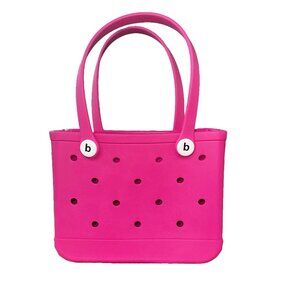 Hot Pink Rubber Tote